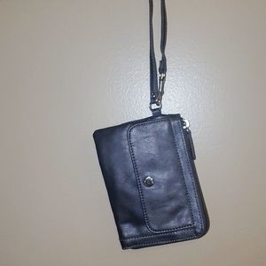 Dark gray wristlet